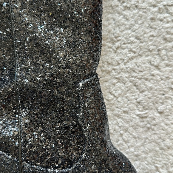 NWOT Lemon Drop black sparkle cowboy boots - Picture 16 of 16